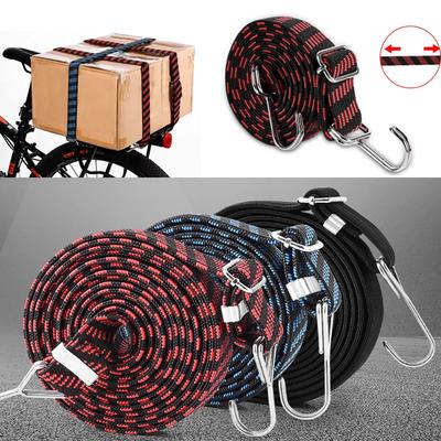 Bungee Cords 1M Elastic Bungees Cords Heavy Duty Luggage Bungee Straps with Hooks Antislip Flat Elasticity Rope Upgrades