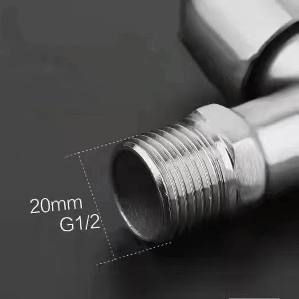 G1/2 Mop Pool Faucet Stainless Steel Double Open Washing Machine Faucet Quick Open Single Cold Outdoor Garden Pool Faucet