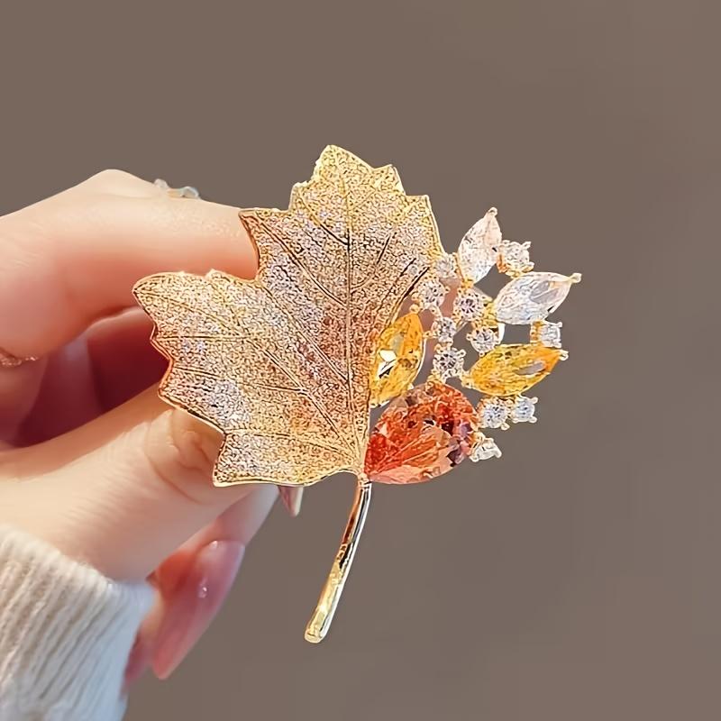 1PC High-end Sense Niche Women s High-end Pin Coat Suit High-end Versatile Corsage оранжевый