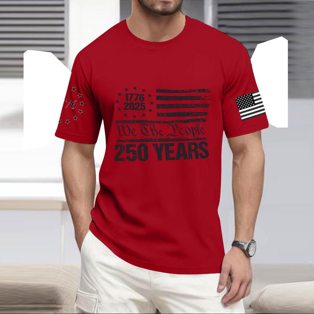 Men's Casual Round Neck Lightweight Short-Sleeve Top