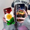 Przezroczyste Etui na Telefon z Flagą Kurdystanu dla Samsung Galaxy S25 S24 S23 S22 S21Plus FE Ultra Kolorowe Pokrowce