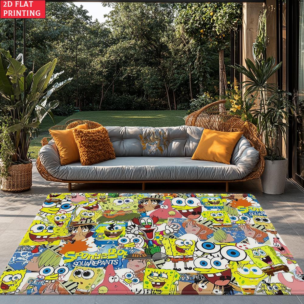 Nautical Nonsense Large Room Carpet Non Slip Cartoon Kids Bedroom Living Room Floor Mat Home Decor Children's Play Carpet