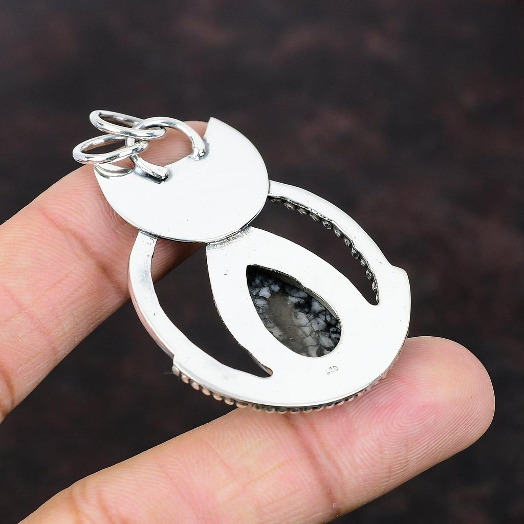 Pinolith Jasper Pendant 925 Sterling Silver Pendant Brand New Gemstone Jewelry Unique Design Pendant Handmade Decent Jewelry Gift For Friend
