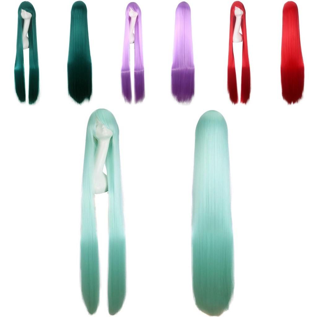 120-150cm Long Straight Cosplay Wig For Men And Women Multi-colored Anime Hair