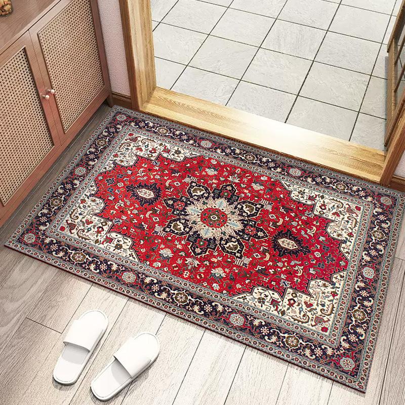 

Коврик для двери в стиле ретро, персидский ковер для украшения дома, напольный коврик для спальни, одеяло для кабинета, напольный коврик для прихожей 80x120cm 32x47inch