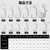 DWLIFE Offset Hook Set Worm Hooks High Carbon Steel Texas Rig Bass Fishing Hooks 50 pcs 2/0#