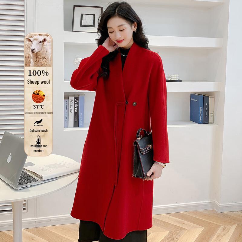 

MOKANA Women s Versatile Long Sleeve Coat M