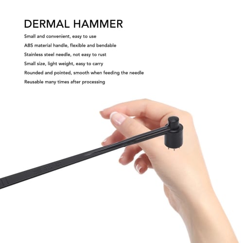 5PCS Plum Blossom Dermal Hammer with ABS Handle and Stainless Steel Needle, Easy to Use for Industry