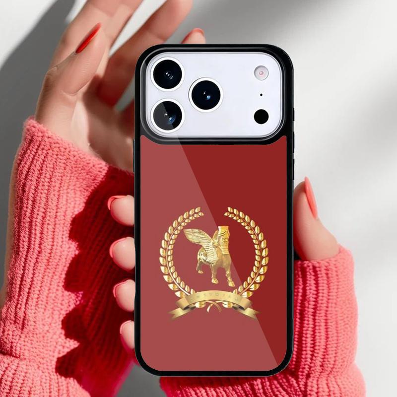 Lamassu Assyrian Winged Lion Phone Case for iPhone 17 16 15 14 13 Pro Max Back Cover for 12 11 Pro Coque