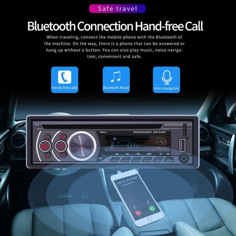 12V CD Player 1 Din Universal Car MP3 Player Autoradio Bluetooth FM Car Multimedia CD VCD DVD AUX USB Car Radio