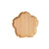 Japanische Holzschale Blume-förmige Dessertplatte Speiseplatte Trockenfruchtschale Walnussholz Bambus Teeschale Platte