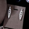 3A Zircon Jewelry Set Micro-studded Diamond Necklace Earrings 4-piece Wedding Banquet Bridal Necklace