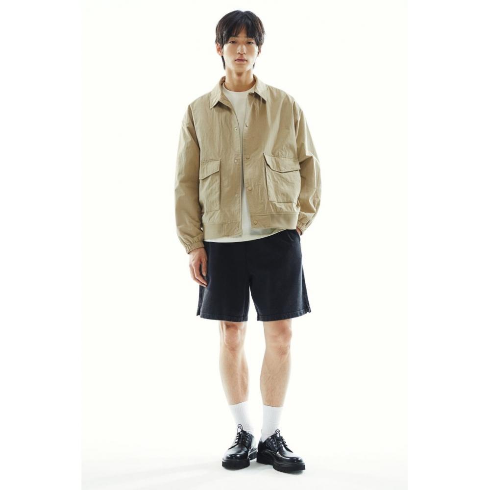 H M coacH Jacket Loose Fit Beige
