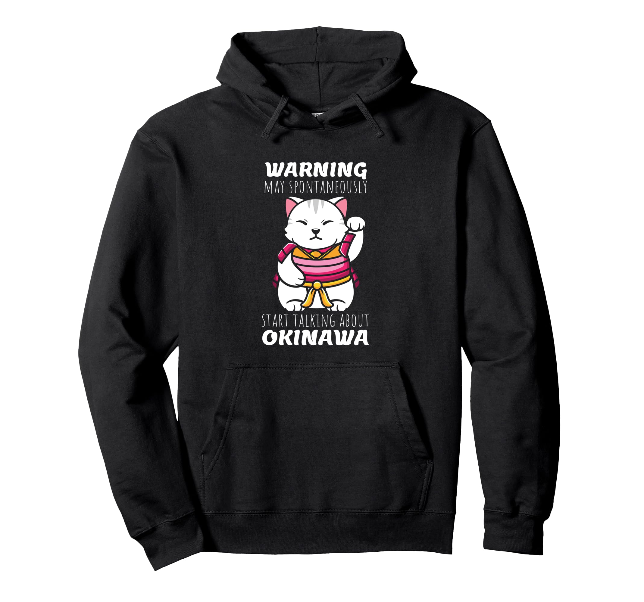 

Okinawa Lover Japanese Culture Japan Travel Hoodie Maneki-neko чорний