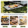 Portable Outdoor Aluminum Folding Table and Chair Set for Camping and Picnics