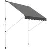 3x1.5m Adjustable Outdoor Aluminium Frame Awning Grey