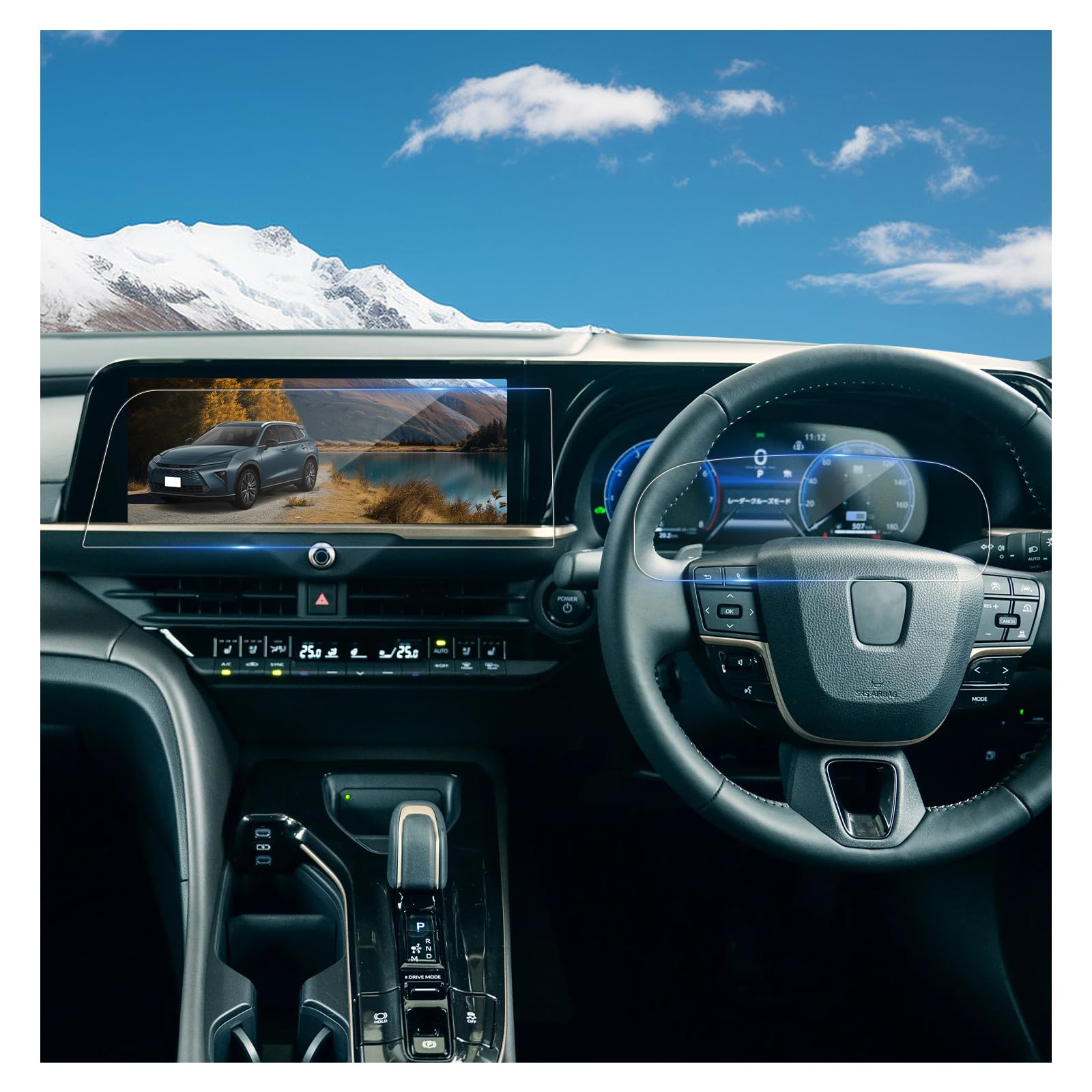 

BSTW Navigation 2025 New Toyota Crown Crown Estate Navigation Screen Protector RS Z CROWN ESTATE Display Audio Meter LCD Screen Protector 9H Tempered