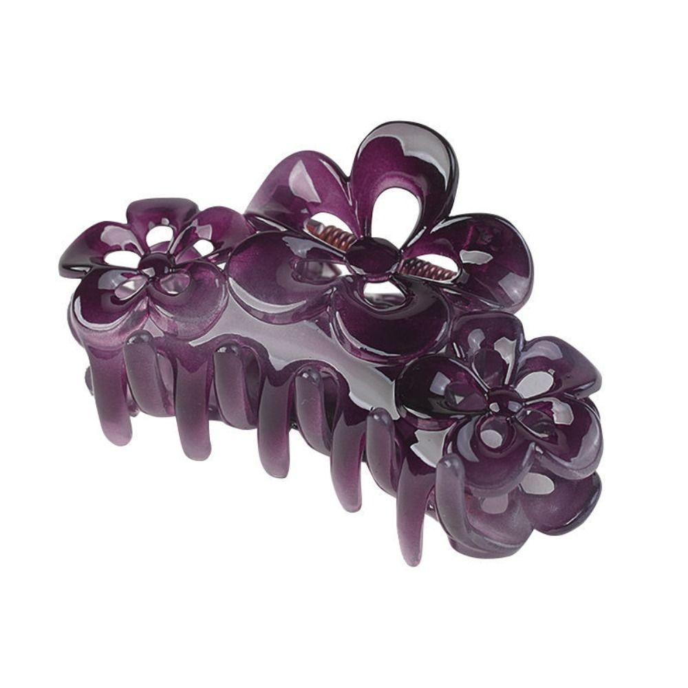 Wash Up Accessories Flower Hair Clip Sweet Hair Claw Minimalist Shark Clip  Women