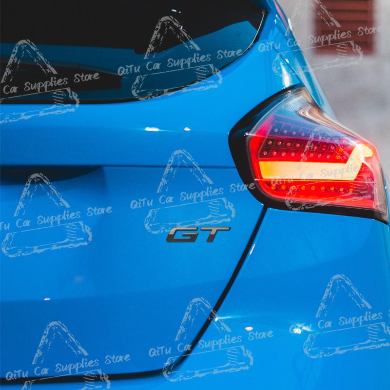 Car Styling Metal GT Emblem Lettering Car Rear Trunk Badge Decor Sticker For Peugeot 2025 GT Line 2008 308 408 3008 508 5008 208