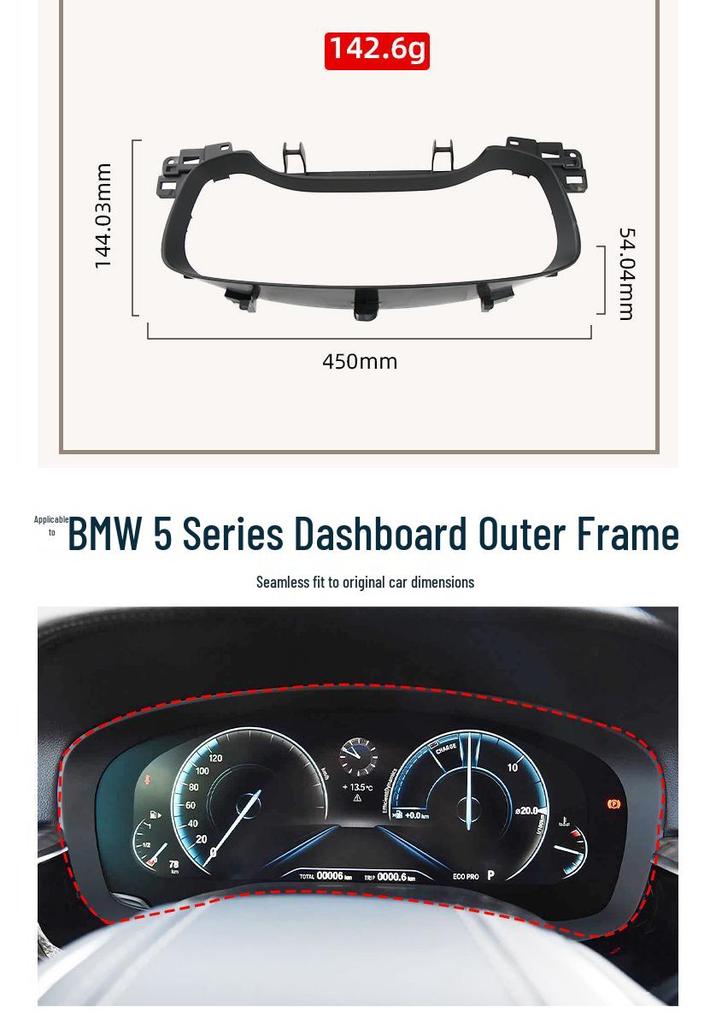 BMW 5er G38 Armaturenbrettverkleidung Dekorationspanel (2018–2023) 51459490718
