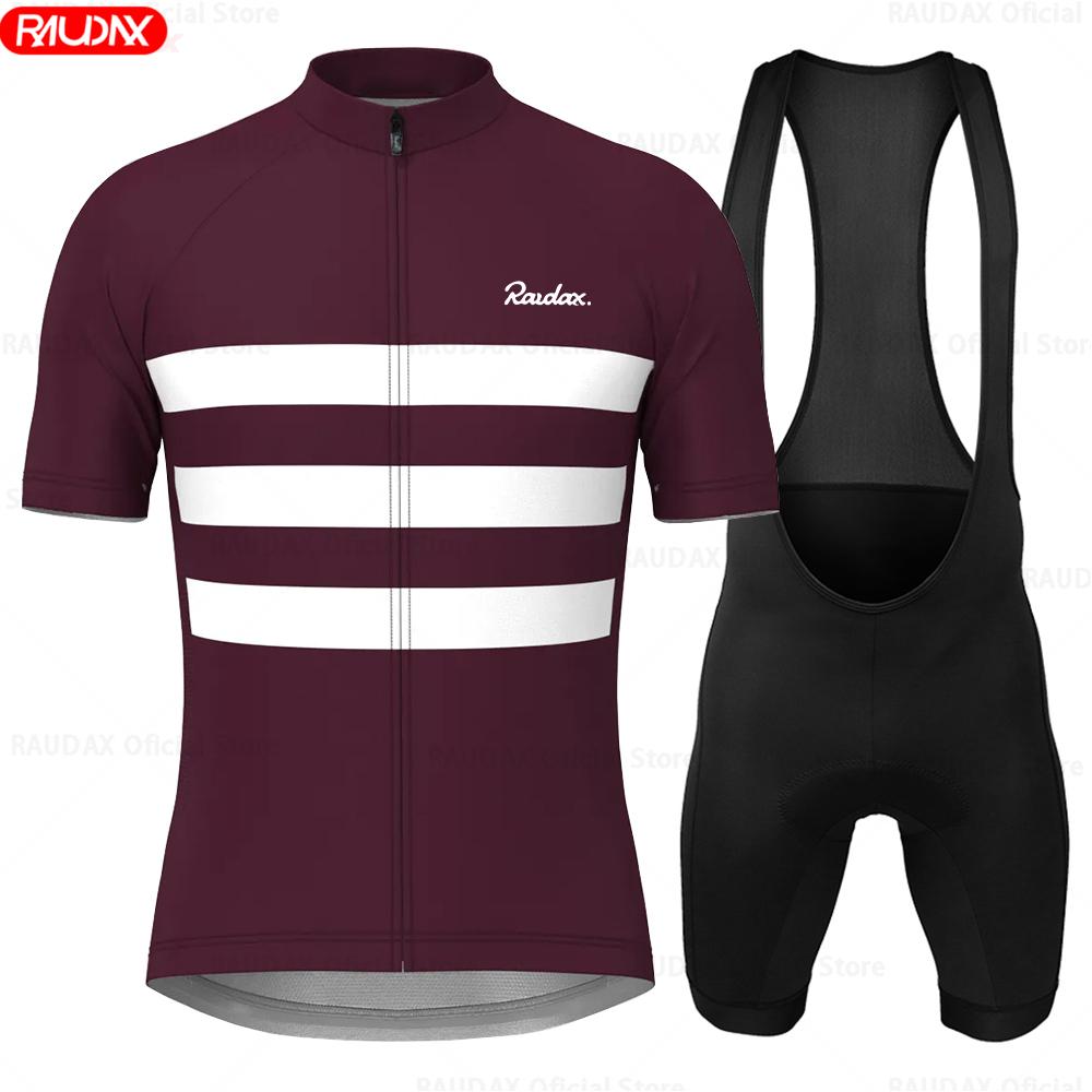 RAUDAX Cycling Jersey Set 2025 Summer Short Sleeves Quick-dry Men's Cycling Clothing MTB Bike Wear Roupa De Ciclismo Masculino