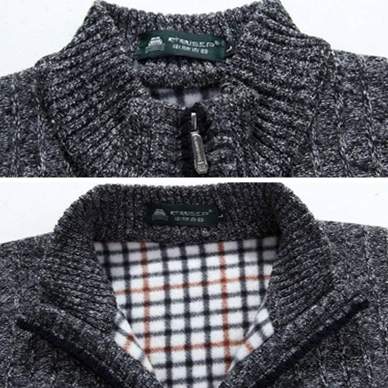 Gilet Sans Manches Homme Cardigan Tricoté Col Baseball - Chaud Pour Automne/hiver - 3