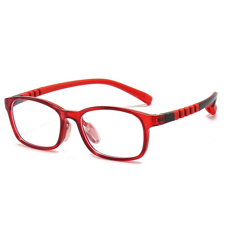 Childrens Silicone Glasses Frame With Blue Light Blocking For Elliptical Face Shape