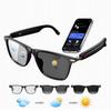 European & American Design AI Translation Smart Bluetooth Music Glasses – Magnetic Charge, Waterproof, High-Quality Texture.