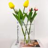 1pc - Book Shaped Vase,acrylic Transparent Book Bottle,cute Vase Bookshelf Decoration, Aesthetic Room Decoration for Home/office