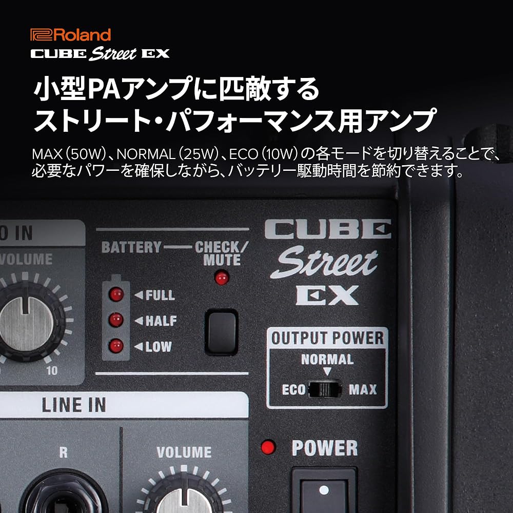 Roland Roland Portable Amplifier CUBE Street EX 50W Max Output Outdoor/Event/Street Live Rugged D...