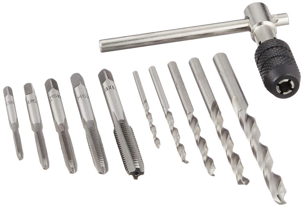 Ichinen Access Thread Master Taps and Dies Set Taps and Pilot Drills 22305 Included 11-Piece M3-M4-M5-M6-M8/T-Handle