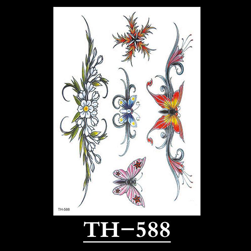 Flower Tattoo Sticker, Small Flower Tattoo Sticker, Tattoo Sticker Waterproof And Sweat-Proof Tattoo