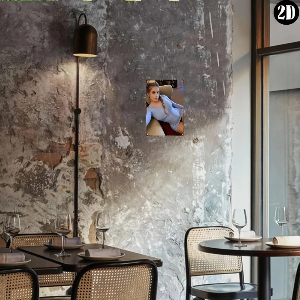 Funny Wall Art "We Don't Allow" 8x12 Inch Home Office Decor Durable 2D Sign for Outdoor Holiday Gift