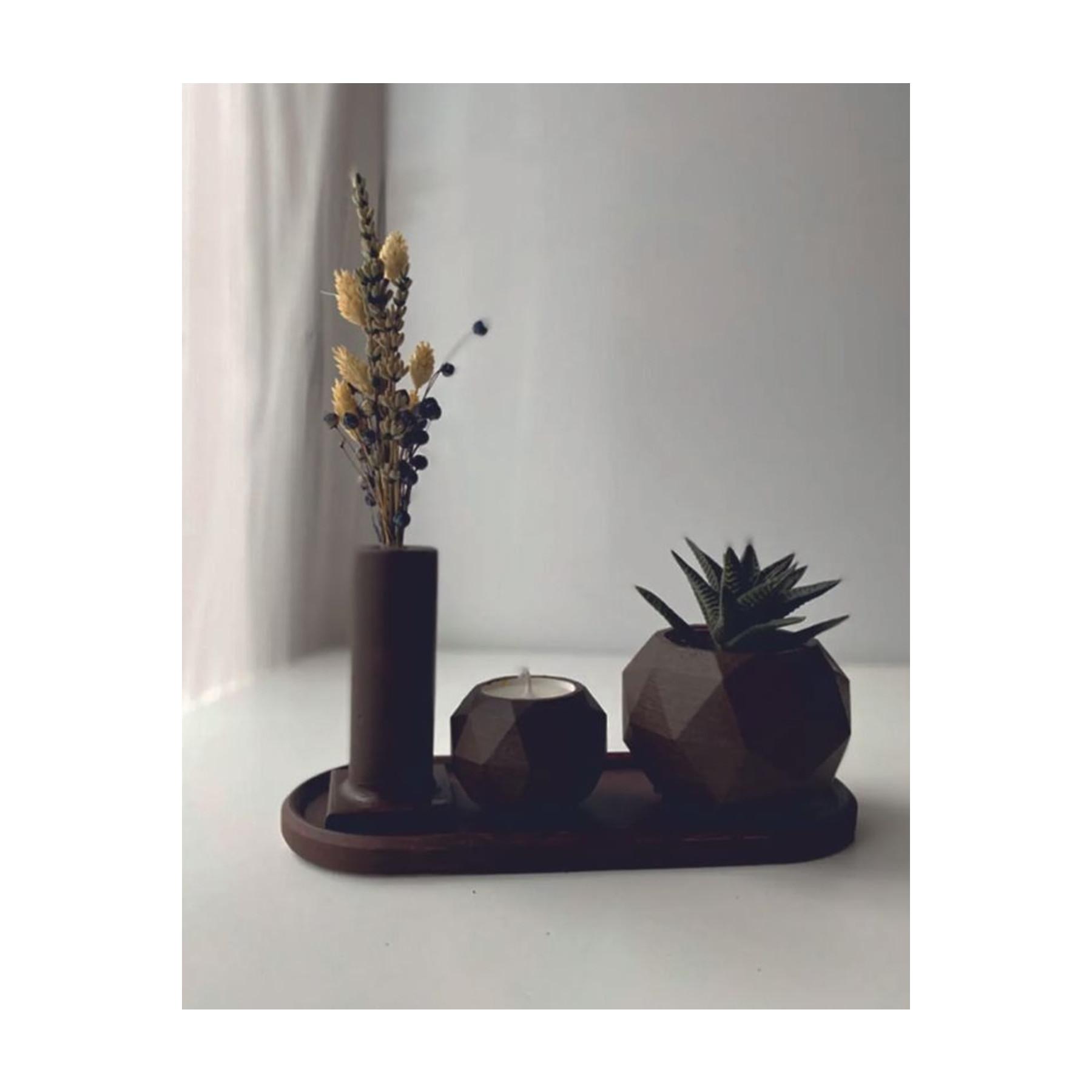 

FLQUE Подарочный декоративный горшок Подсвечник Набор цветочных горшков Набор призм