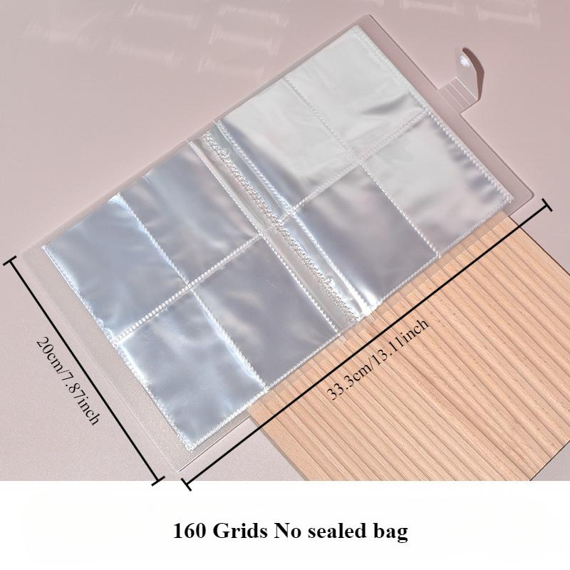 Portable Jewelry Organizer Album with Transparent Pockets-Organizer for Earrings,Rings,Necklaces-Anti-Oxidation Zipper Seal Bag.