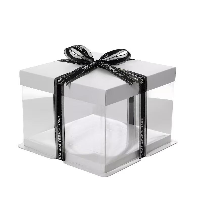 Transparent Cake Packaging Boxes with Lids