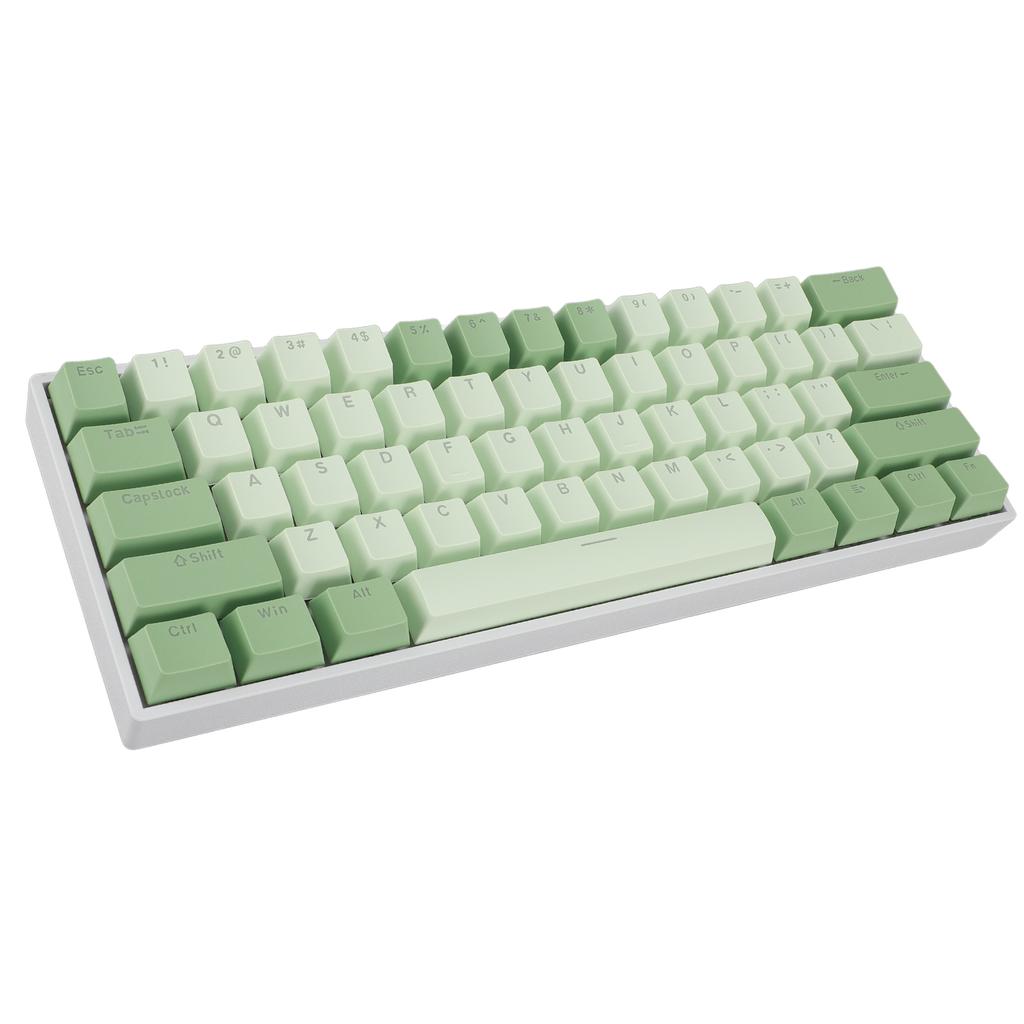 60% 61 Keys Mechanical Keyboard RGB Hot Swappable USB Wired Red Switch Keyboard for Win 2000 ME XP 7