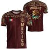 Fashion Mexico Flag Graphic Football Jersey For Men Summer Trendy National Emblem 3D Printed Tees Casual Oversized T-Shirts Tops