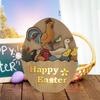 Ostern Holz Tischdekorationen 3D Holzschnitzereien Leuchten Osterdekorationen Niedliche Exquisite Tischdekorationen Festlich Zuhause