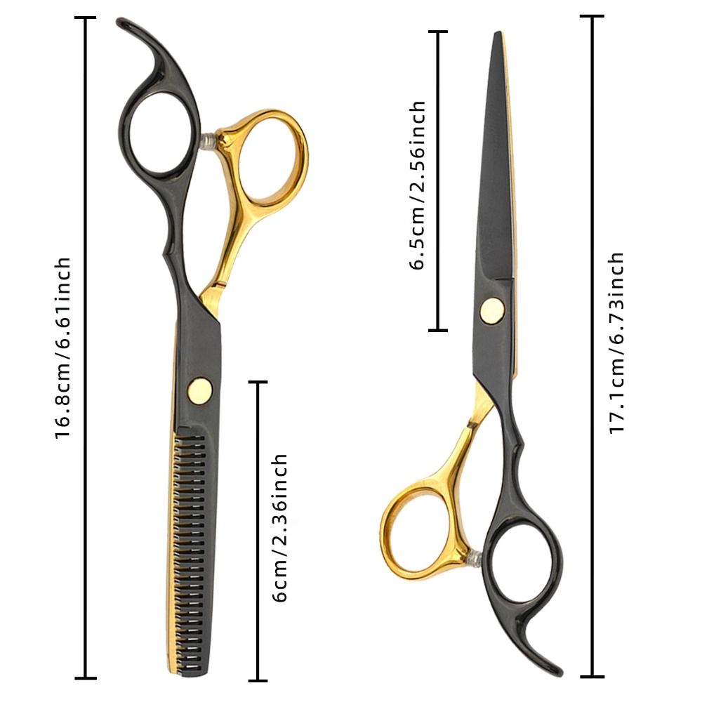 Silent Hair Thinning Shears Anti-jam Haircutting Tool Set Hair Cutting Kit Salon-grade