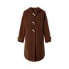 JZ ANNACOL Women's Hooded Toggle Double-Faced Wool Long Coat