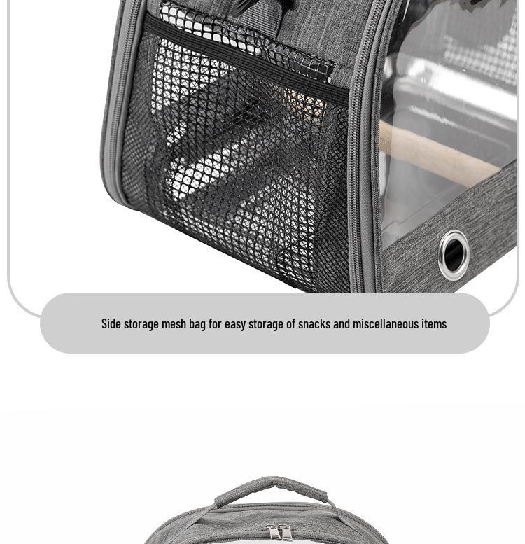Portable Waterproof Bird & Small Pet Carrier: Foldable Bag for Hamsters, Parrots, Pigeons, Mynas, and Cockatiels.