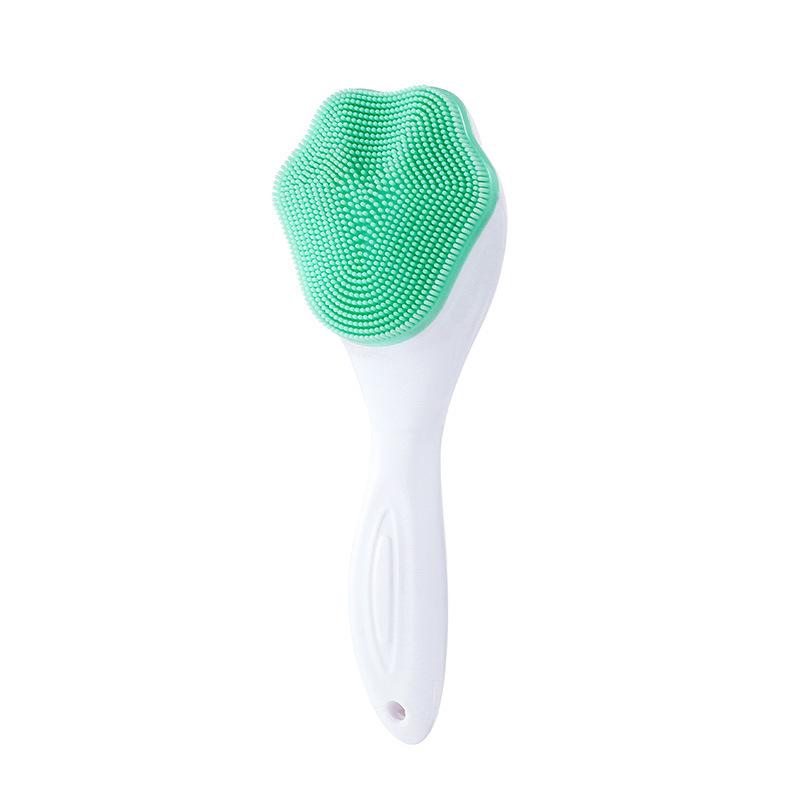 Soft Silicone Facial Cleansing Brush 2 in 1 Silicone Face Mask Brush & Face Scrubber For Exfoliating Massaging Remove Blackhead