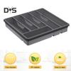 Kitchen Flatware Utensil Holder with Lid 6 Compartments Drawer Countertop Chopstick Spoon Fork Cutter Cutlery Storage Box Covered Organizer Tray
