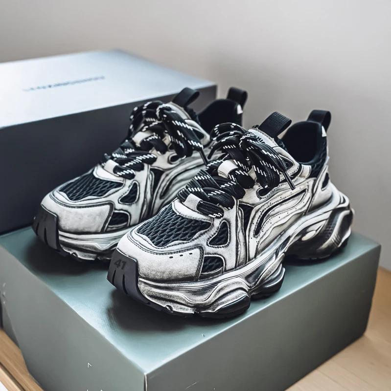 

Дышащие Легкие Повседневные Спортивные Кроссовки для Бега Тенниса Фитнеса Джоггинга Мужские Кроссовки 44 чёрный