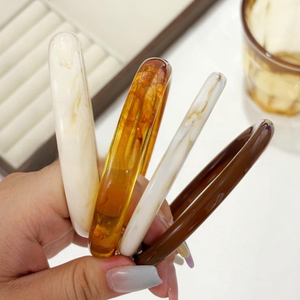 3/4 Pcs Thickened Irregular Resin Bracelet Wide Cuff Bracelet Set Exaggerated Chunky Bangles Gifts