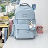 Unisex Casual Backpack With Waterresistant Twill Fabric For School And Travel