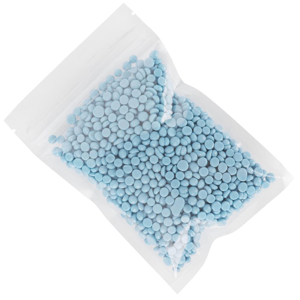 Männer Frauen Haarentfernung Wachsbohnen Enthaarungswachs Perle für Gesicht Arm Rücken Beine 50g Ozeanblau