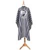 Professional Retro Stripes Hairdressing Bibs Comfortable Non-Stick Hair Baking Apron Breathable Hairdressing Supplies