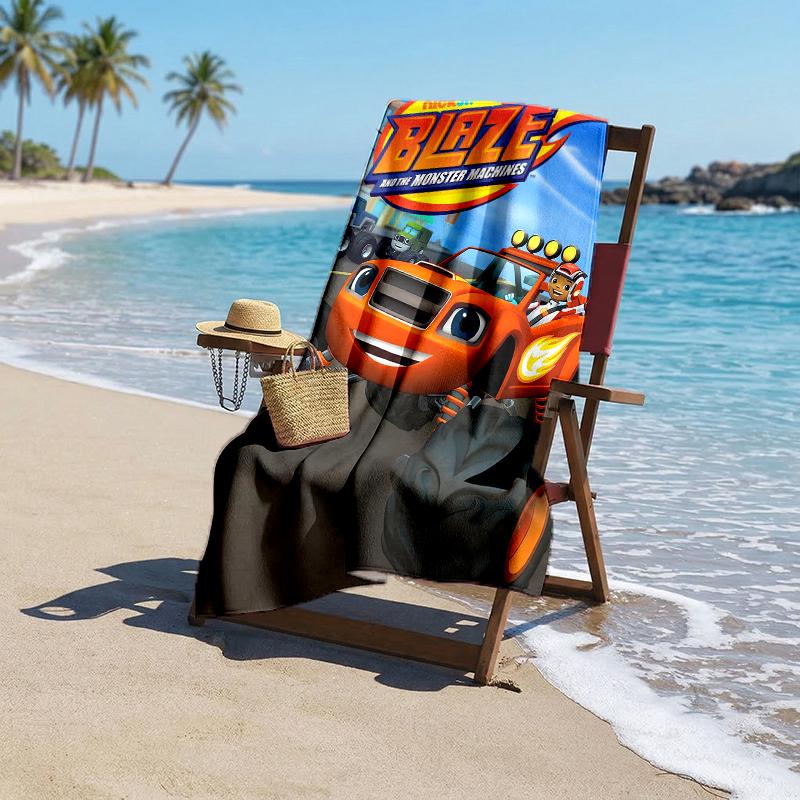 Ręcznik plażowy Monster Machines Fashion: Idealne na letnie przygody Miękkie, chłonne i szybkoschnące, odpowiednie do pływania i kąpieli